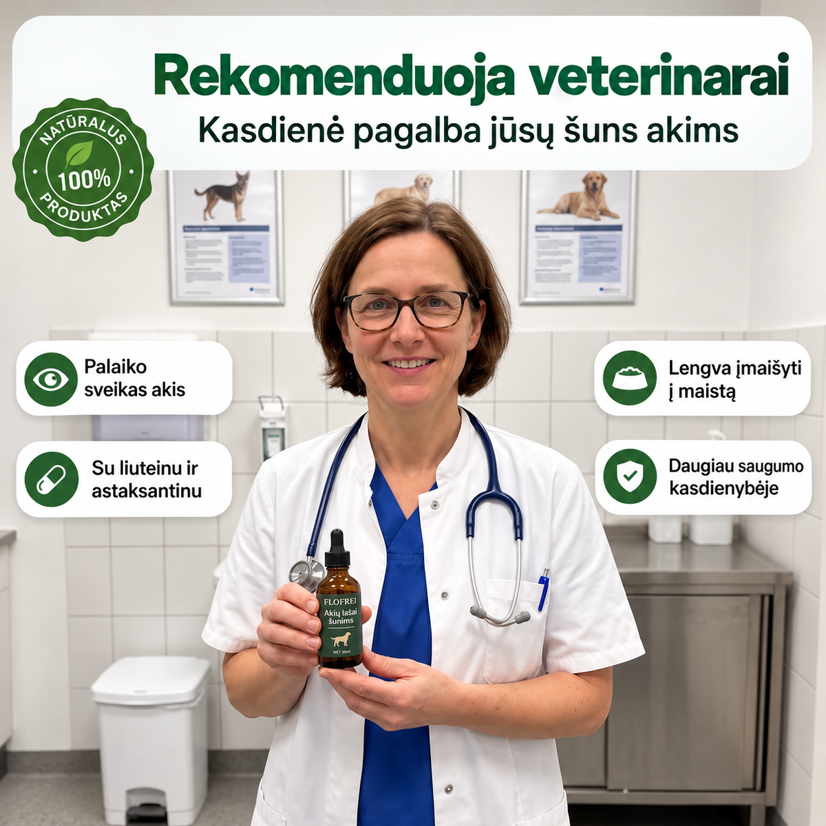Flofrei® akių lašai šunims – kasdienė pagalba akių sveikatai
