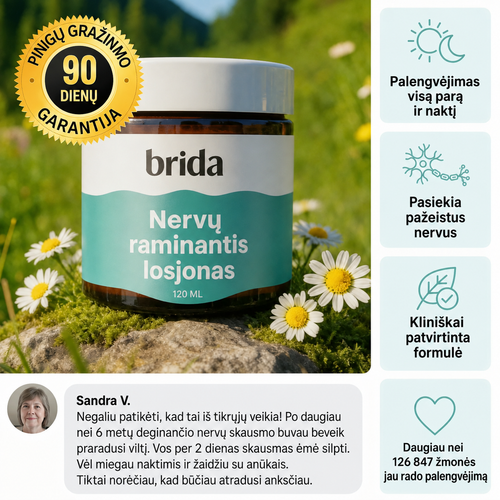 Brida nervų skausmą malšinantis losjonas