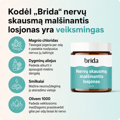 Brida nervų skausmą malšinantis losjonas