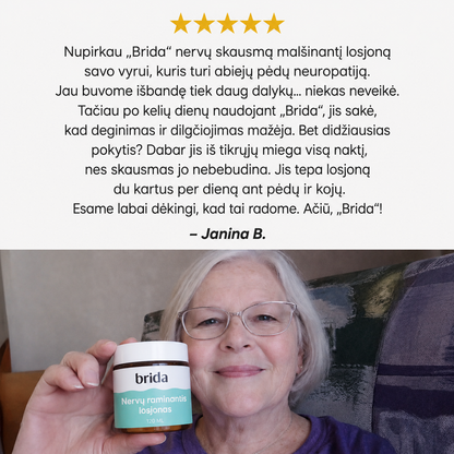 Brida nervų skausmą malšinantis losjonas