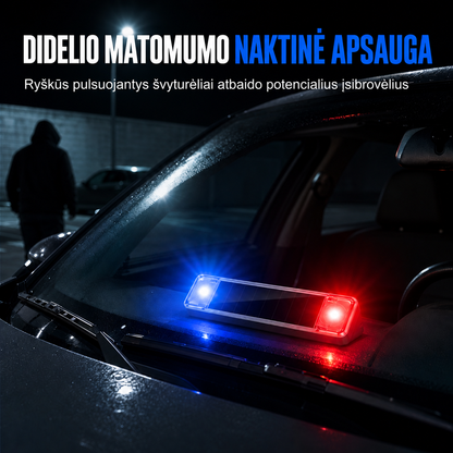 Saulės energijos apsaugos lemputė