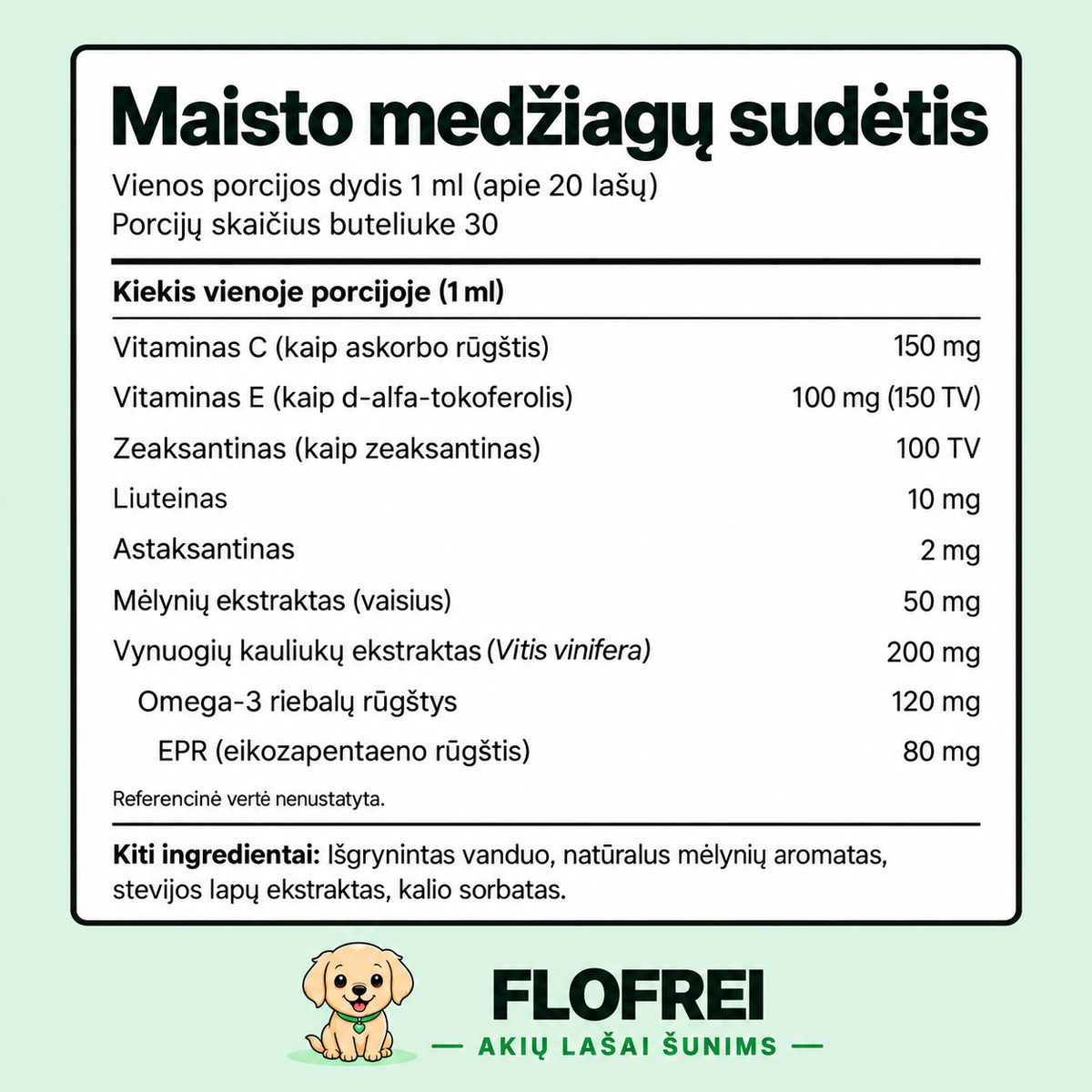 Flofrei® akių lašai šunims – kasdienė pagalba akių sveikatai