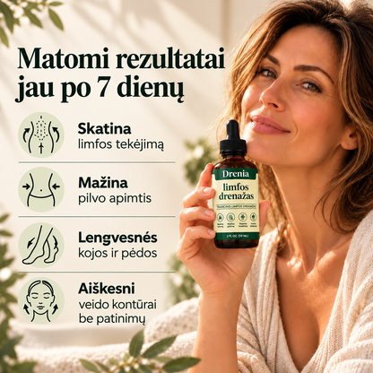 Drenia® limfos drenažą skatinantys lašai