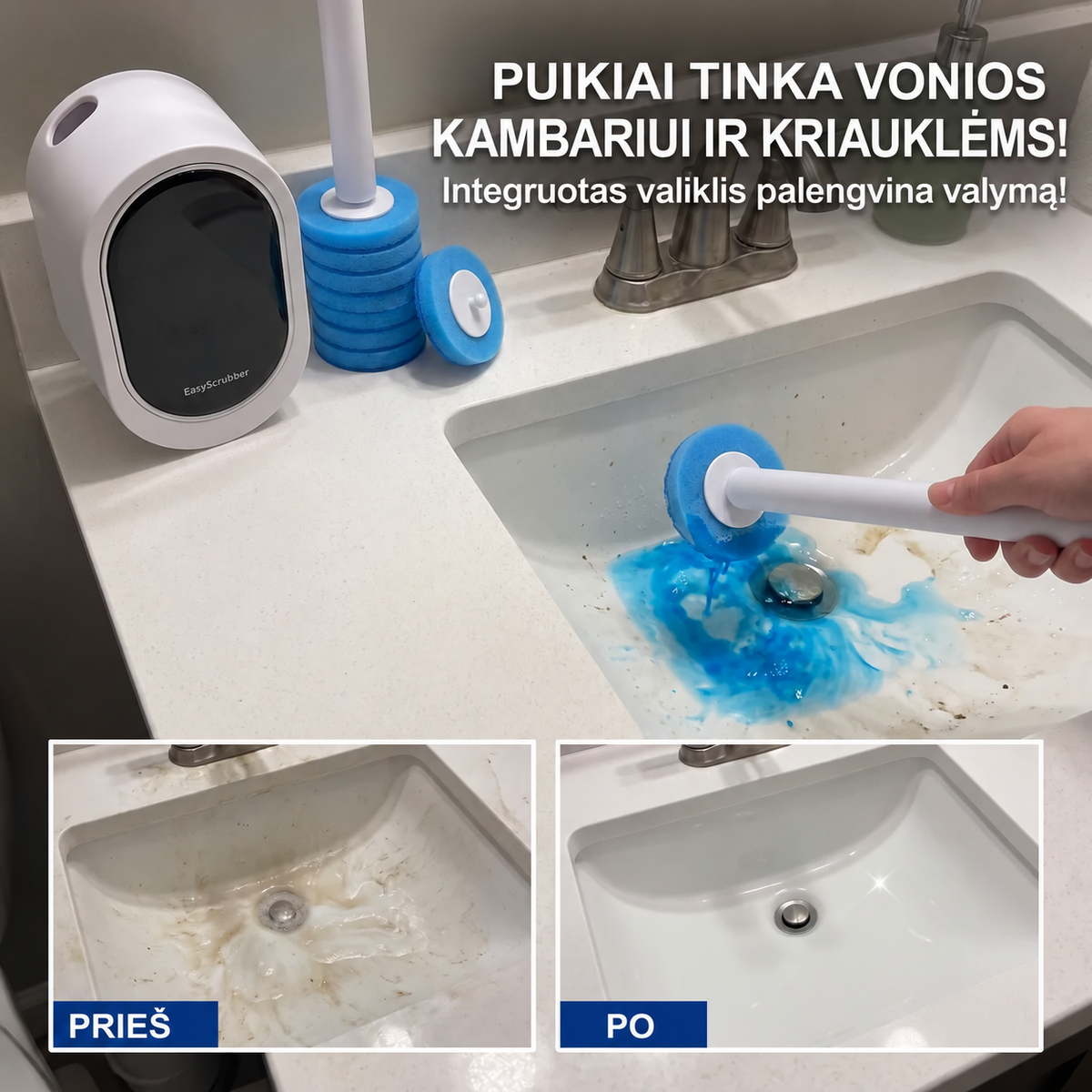 Pažangi 3 sluoksnių valymo technologija