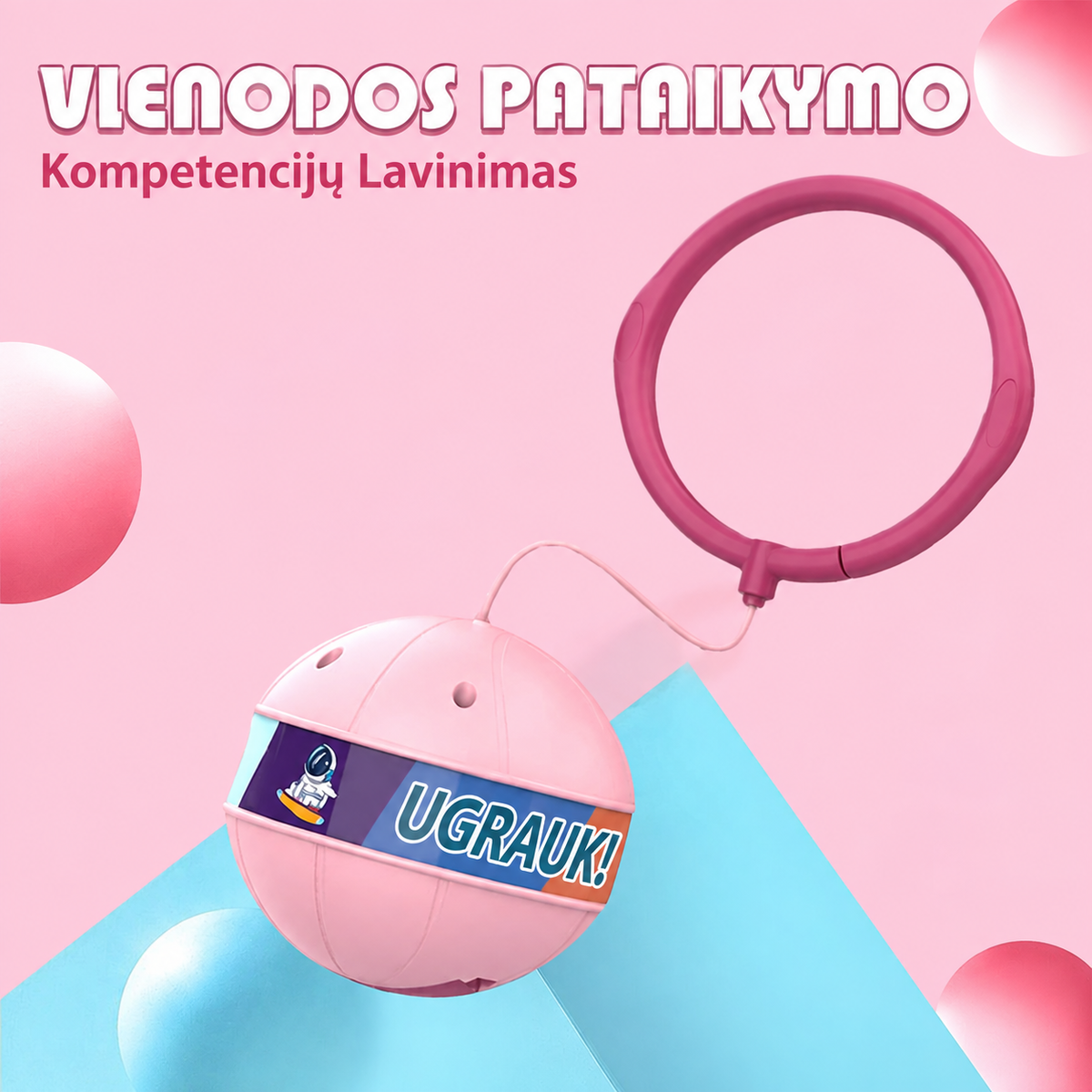 Šviečiantis šokinėjantis kamuolys