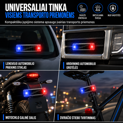 Saulės energijos apsaugos lemputė